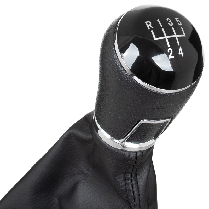 VW Tiguan 2007- gałka zmiany biegów CZARNA 5 BIEGÓW + MIESZEK OTWÓR 12 MM