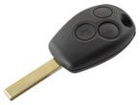 Renault Clio Kangoo Laguna Master Megane Modus Thalia Trafic Twingo Remote control case / housing (straight key) (with grooves) 3 buttons
