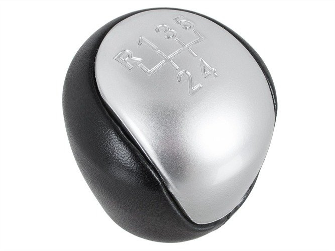 Kia K5 Gear shift knob black + CHROM - semi-glossy 5 speed