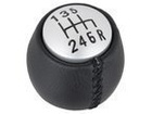 Alfa Romeo 147 00-10 Gear shift knob black + SILVER 6 speed