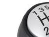 Alfa Romeo 147 00-10 Gear shift knob black + SILVER 5 speed