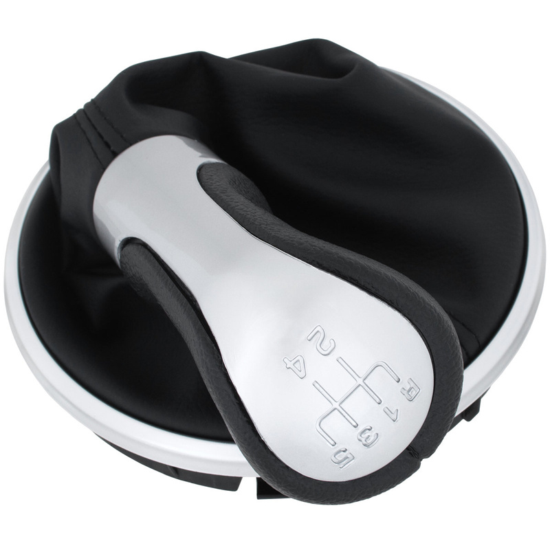 Skoda Roomster 2007- Gear shift knob CHROM + Lever Gaiter