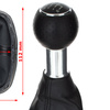 Audi A6 C6 04-11 Gear shift knob BLACK + Lever Gaiter BLACK
