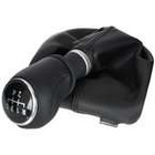 VW Transporter T5 / Multivan 03-15 gałka zmiany biegów CZARNA SKÓRA + MIESZEK CZARNY 5 BIEGÓW