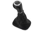 Vauxhall / Opel Corsa D 2006- Gear shift knob BLACK + Lever Gaiter 5 Gear