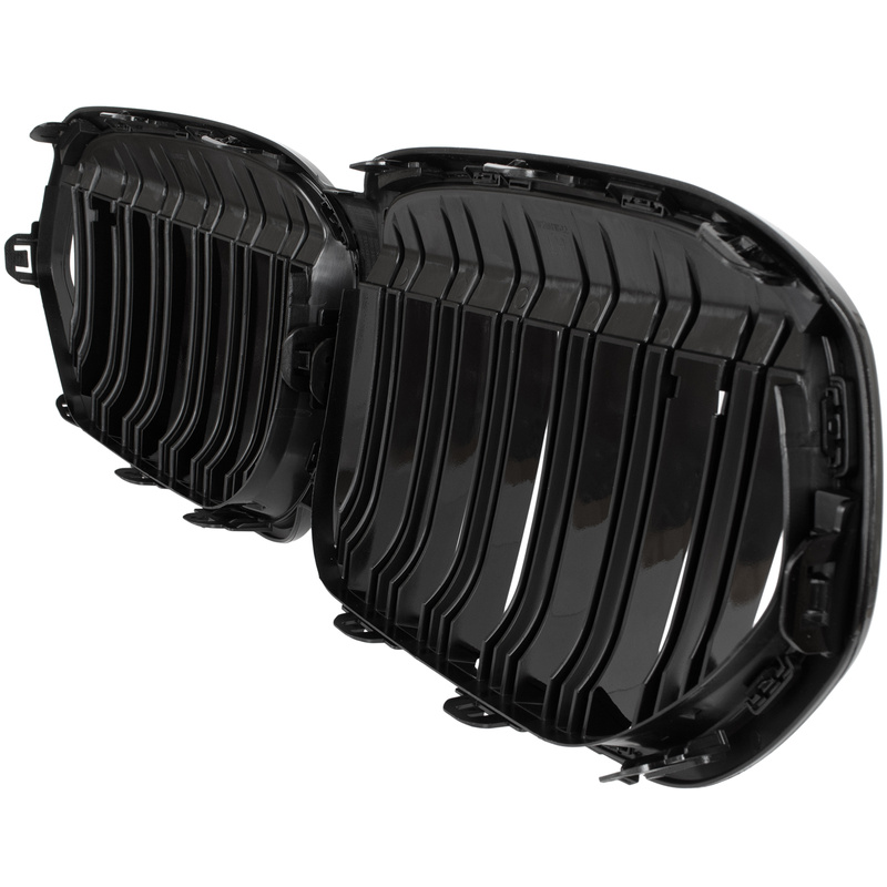 BMW X1 F48 19-22 atrapa między reflektory (nerki) BLACK GLOSSY DOUBLE BAR