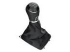 VW Golf VII 2012- Gear shift knob BLACK + Lever Gaiter 6 Gears
