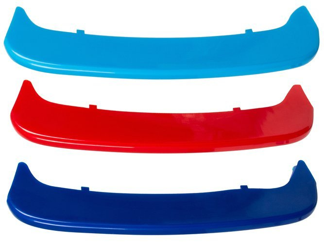 BMW 3 E46 COUPE / CABRIO 97-01 nakładki na atrapę grill (nerkę) M-PAKIET 3 szt. KPL
