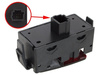 Dacia Sandero II 2012- Hazard warning switch / warning lamp button black + door lock function