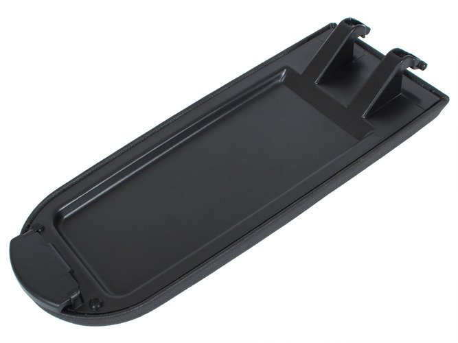 Skoda Fabia II Armrest flap with button and upholstery set BLACK EKOLEATHER