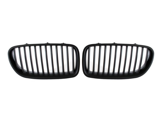 BMW 5 F10 / F11 2011- Radiator grill / air intake Left + Right set BLACK MAT