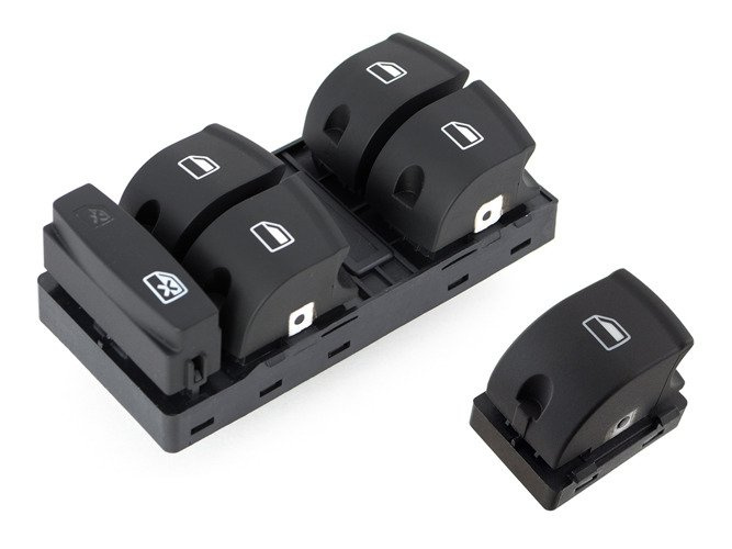 Audi A3 II (8P) 03-13 Window lifter / regulator control panel (electric adjustment version) 2 pcs set