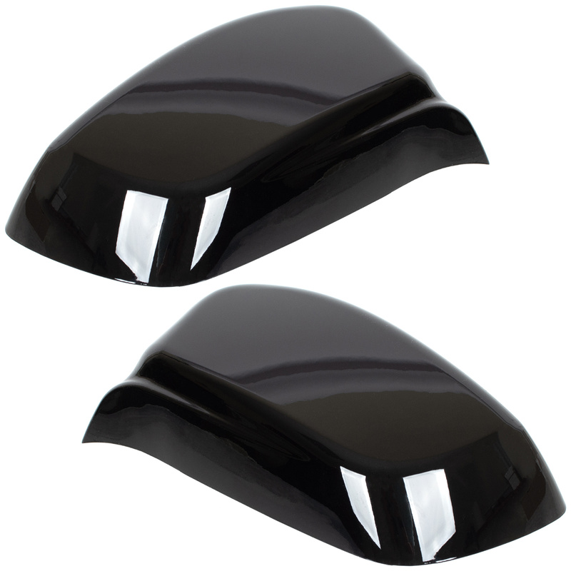 BMW 5 E60 E61 03-08 nakładka lusterka BLACK GLOSSY lewa + prawa 2 szt. KPL