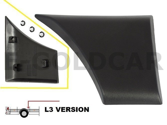 Renault Master III 2010- Body side molding (in front of rear wheel) Right