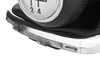 VW Golf IV 98-05 Gear shift knob SILVER + Lever Gaiter with frame CHROM Hole 22mm
