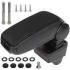 Peugeot 208 II 2019- podłokietnik KPL CZARNA TKANINA + zestaw montażowy