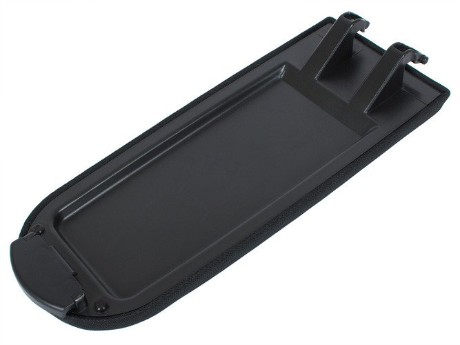 Seat Leon Armrest flap with button and upholstery set BLACK FABRIC