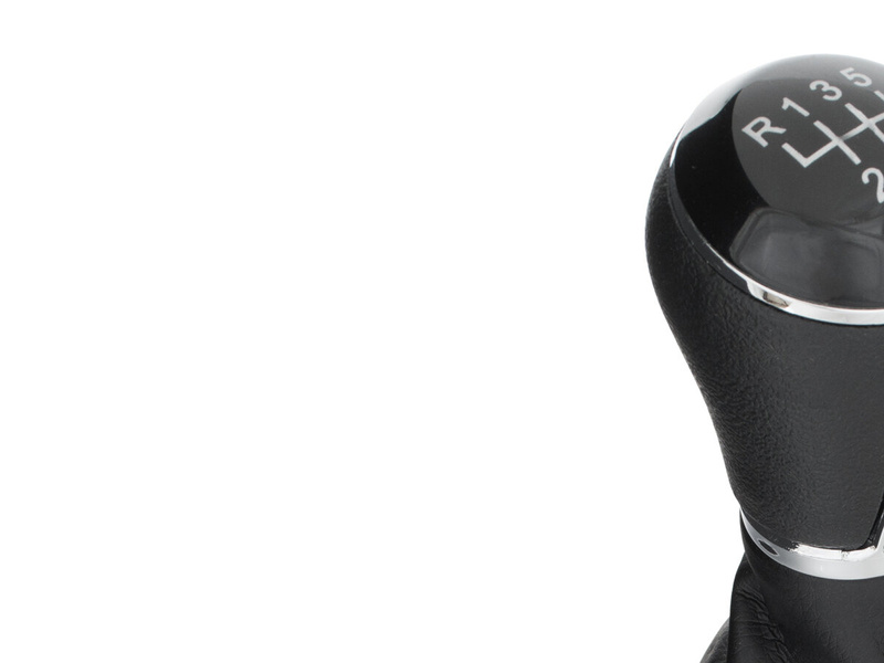 VW Golf VII 2012- Gear shift knob BLACK + Lever Gaiter 6 Gears