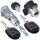 VW Golf V 03-09 wkładka stacyjki + wkładka zamka drzwi przednich lewych + wkładka schowka 3 szt. KPL