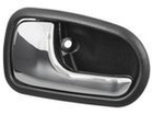 Mazda 323 V VI 94-03 klamka przednia wewnętrzna CZARNA + CHROM lewa