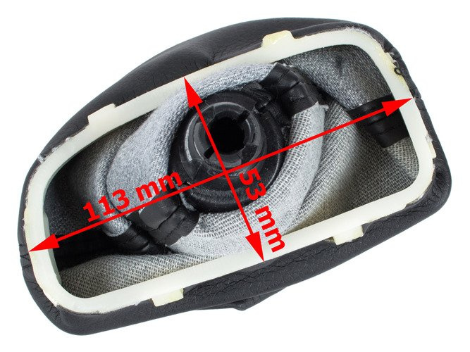 Mercedes W203 C-class 00-07 Gear shift knob BLACK + Lever Gaiter 5 Gear