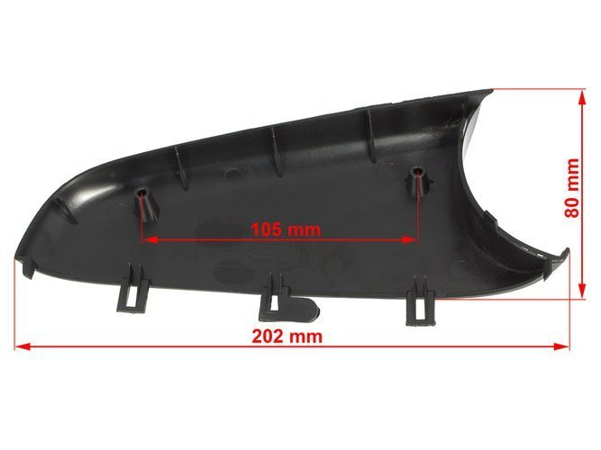 VW Caddy III 04-12 Wing mirror bottom cover Left