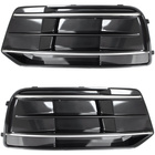 Audi Q5 FY 16-20 BEZ HALOGENÓW atrapka kratka w zderzak przedni CZARNA + SILVER lewa + prawa 2 szt. KPL