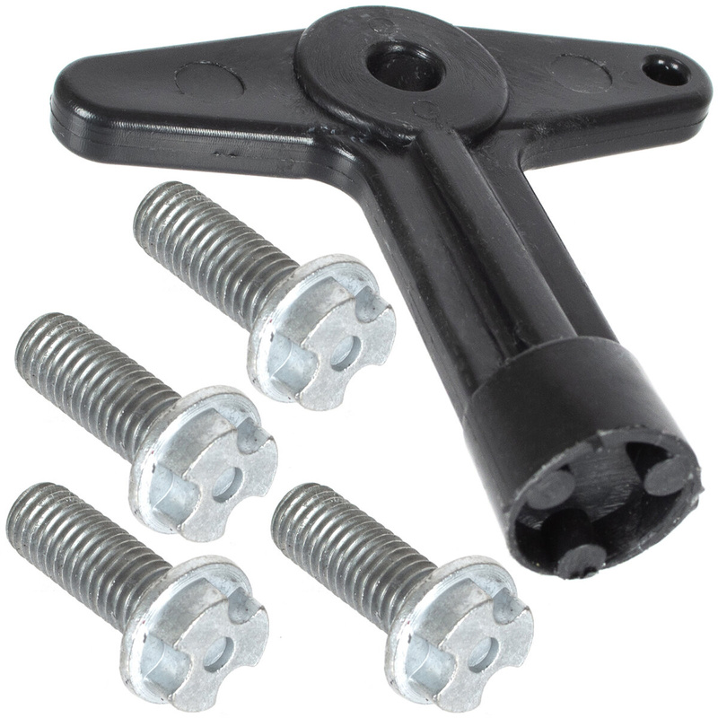 Renault Clio II III Laguna II Megane I II Modus Scenic II Hubcap wrench + 4 screws set Standard version 28mm
