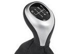 BMW 3 F30 2011- Gear shift knob BLACK / SILVER 6 Gears + Lever Gaiter