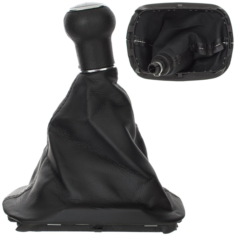 VW Passat B5 FL 00-05 Gear shift knob SILVER + Lever Gaiter with frame 6 Gears