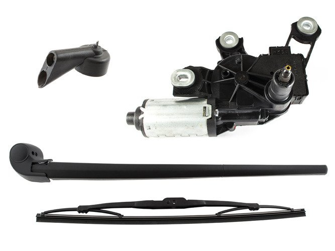 Audi A4 B6 / Avant 00-04 SET of:  wiper motor + Wiper arm + blade + Rear window washer nozzle 3pcs set