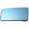 Mercedes W140 S-class 95-98 Mirror glass / mirror insert Heated BLUE Left
