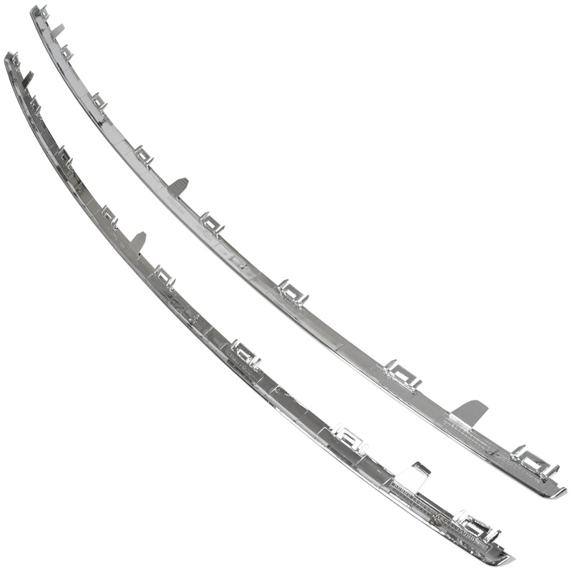 Peugeot 508 I 10-15 listwa GÓRNA + DOLNA atrapy między reflektory (grilla) CHROM 2 szt. KPL