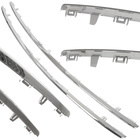 Peugeot 508 I 10-15 listwa GÓRNA + DOLNA atrapy między reflektory (grilla) CHROM 2 szt. KPL