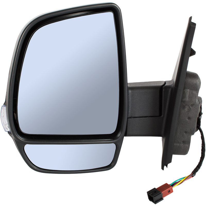 Fiat Doblo 2010- lusterko zewnętrzne PODWÓJNE ELEKTRYCZNE OGRZEWANE czarne BEZ CZUJNIKA lewe