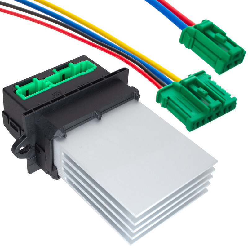 Renault Twingo II Blower resistor + 2x Plug (2 pin + 4 pin) 3pcs set