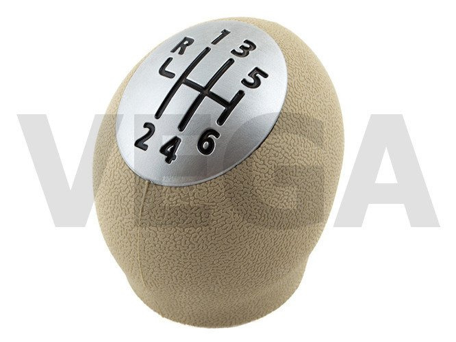 Renault Megane II 02-08 III 2008- Gear shift knob 6 Gears BEIGE