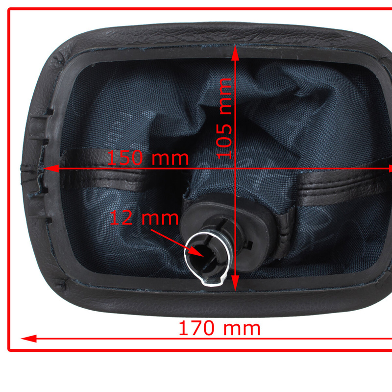 Skoda Fabia I 99-08 Gear shift knob BLACK + Lever Gaiter
