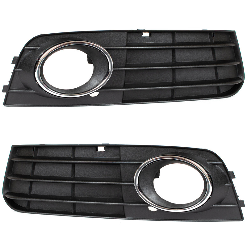 Audi A4 08-11 (Fog lamp version) Bumper ventilation grill 3 strips Left + Right set
