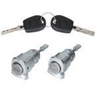 Skoda Fabia I 99-08 wkładki zamków drzwi przednich L+P 2szt. KPL