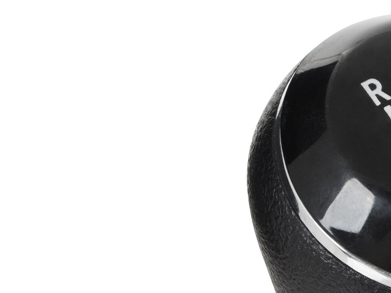 VW Polo V 6R 2009- Gear shift knob BLACK + Lever Gaiter with frame CHROM 5 Gear