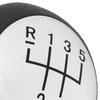 Renault Kangoo II 01-08 Gear shift knob SILVER, BLACK SCHEME