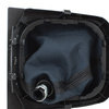 VW CADDY 04-09 Gear / gearbox knob BLACK + SILVER RING + BLACK LID 6+R + Lever Gaiter WITH CHROME FRAME