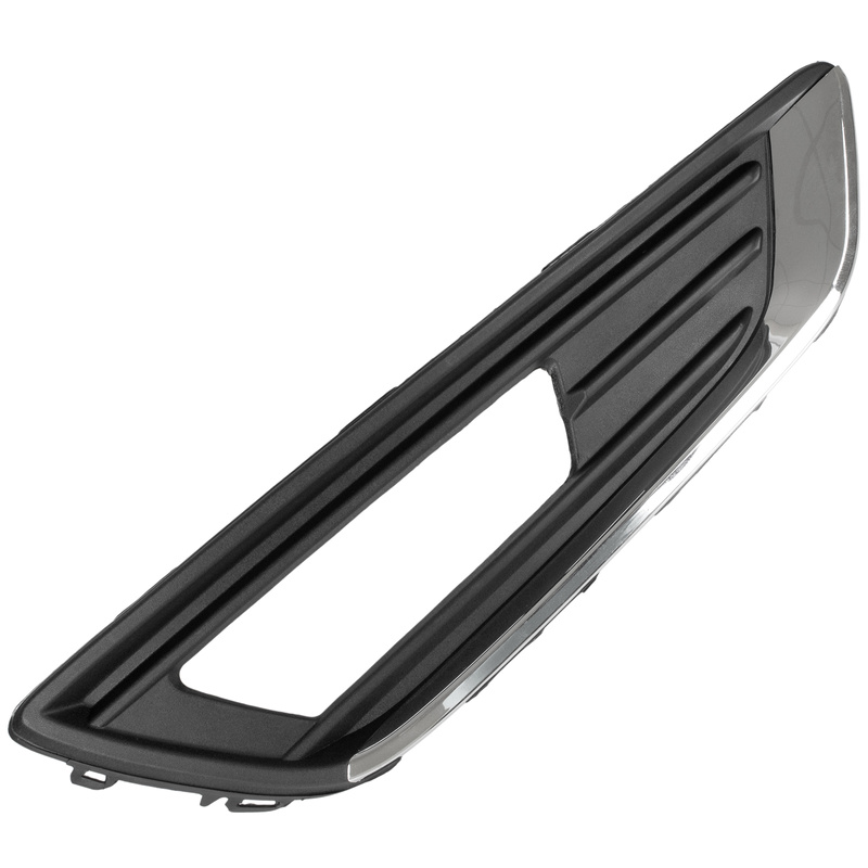 Ford FOCUS III FL 12-16 Z HALOGENAMI atrapka kratka w zderzak przedni CZARNA + CHROM prawa