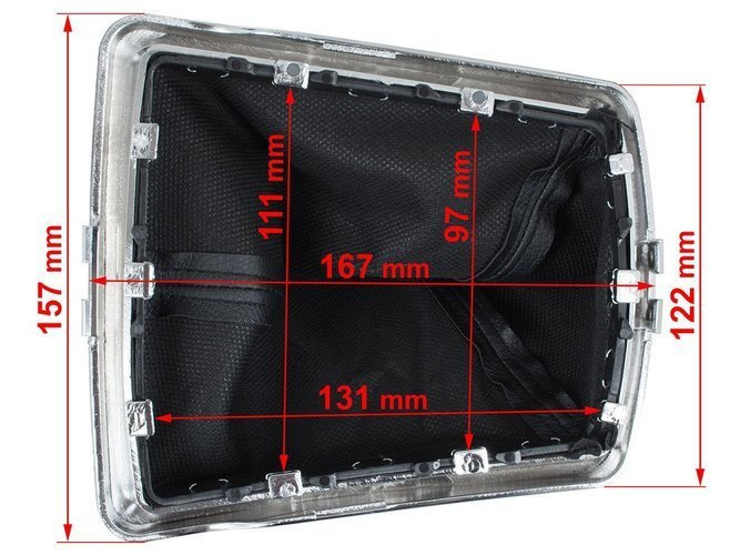Vauxhall / Opel Zafira B 05-15 Gear Shift Lever Cover / Gear stick gaiter BLACK + Frame CHROM