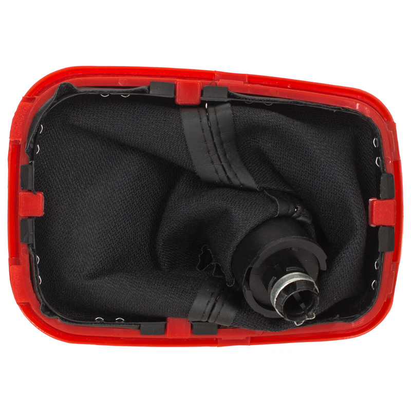 VW Golf IV 97-06 Gear shift knob + Lever Gaiter (Red frame)