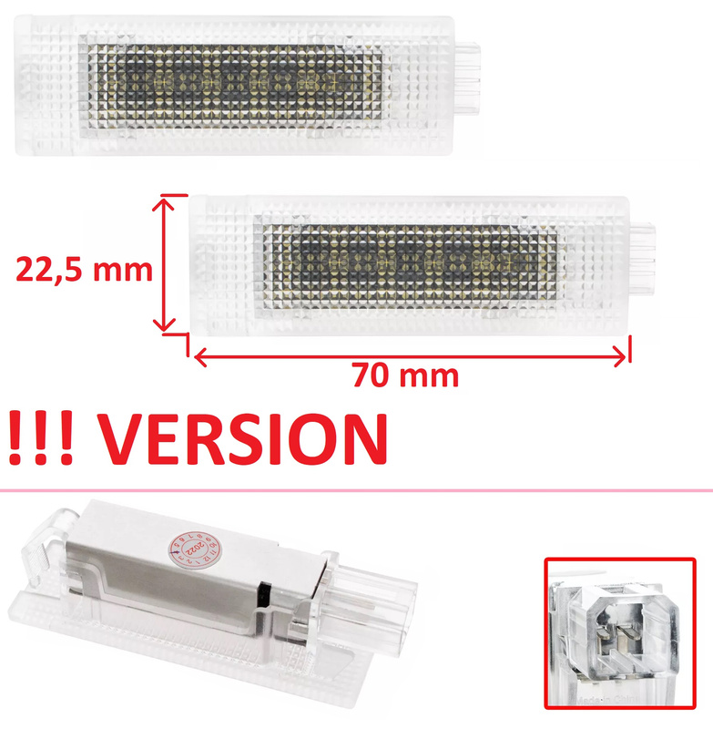 Fiat 500L 500X lampki podświetlenia wnętrza LED 2 szt. kpl.