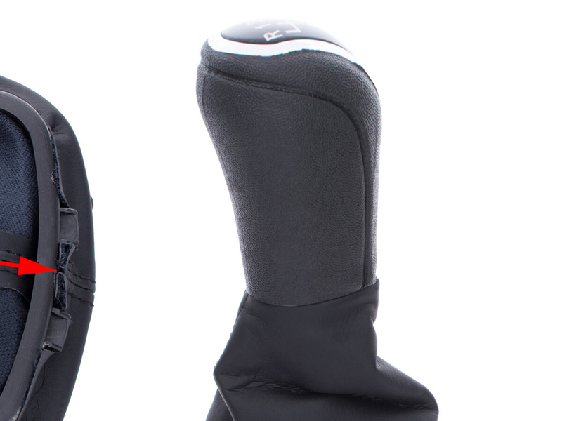 Skoda Fabia I 99-08 Gear shift knob BLACK + Lever Gaiter 6 Gears