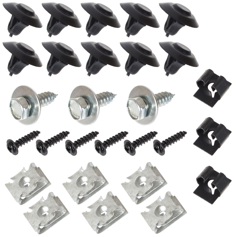 VW Polo 9N 01-12 zestaw spinek do mocowania osłony silnika 28szt. KPL