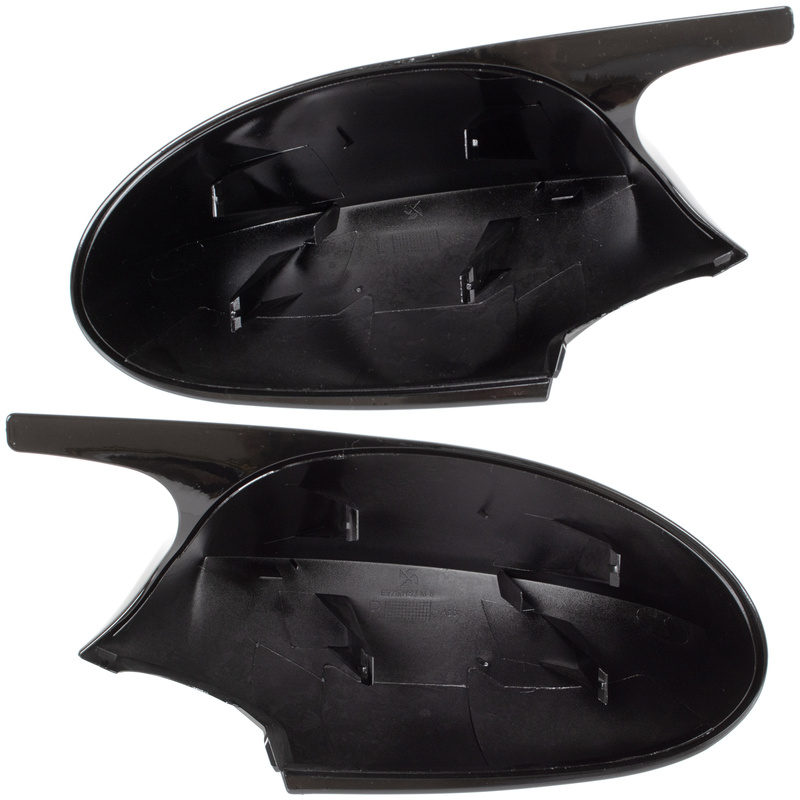 BMW 3 E90 E91 E92 E93 05-09 nakładka lusterka BLACK GLOSSY lewa + prawa 2 szt. KPL
